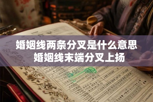 婚姻线两条分叉是什么意思  婚姻线末端分叉上扬