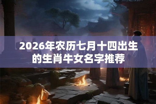 2026年农历七月十四出生的生肖牛女名字推荐