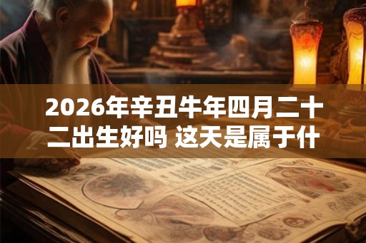 2026年辛丑牛年四月二十二出生好吗 这天是属于什么星座