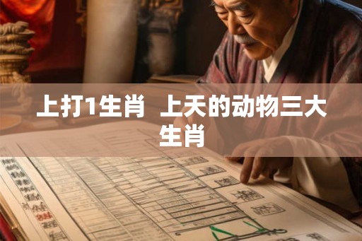 上打1生肖  上天的动物三大生肖