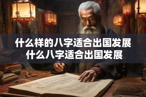 什么样的八字适合出国发展 什么八字适合出国发展
