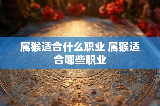 属猴适合什么职业 属猴适合哪些职业 属猴适合什么职业 属猴适合哪些职业