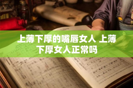 上薄下厚的嘴唇女人 上薄下厚女人正常吗