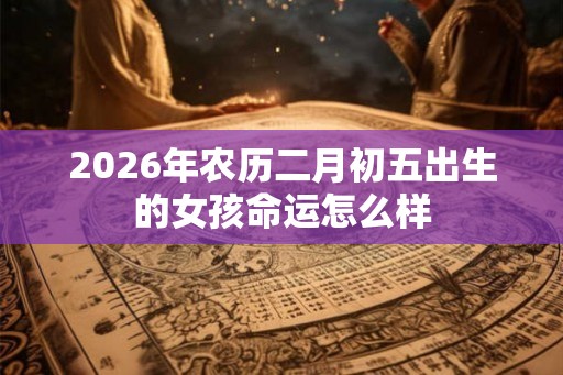 2026年农历二月初五出生的女孩命运怎么样 2026年农历二月初五出生的女孩命运怎么样