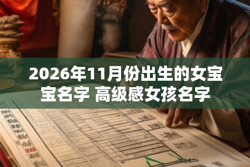 2026年11月份出生的女宝宝名字 高级感女孩名字