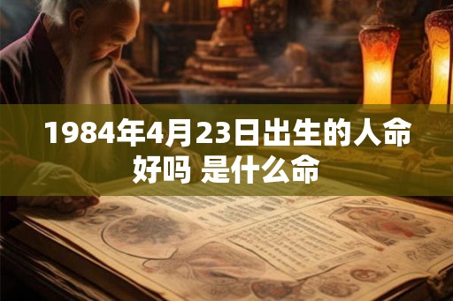 1984年4月23日出生的人命好吗 是什么命
