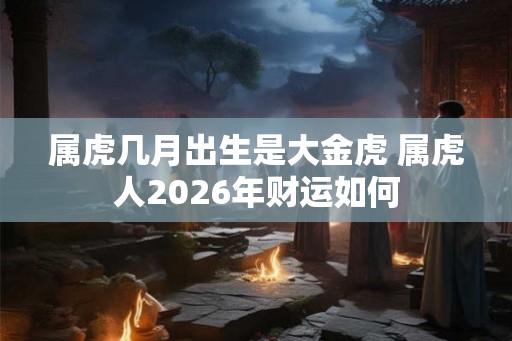 属虎几月出生是大金虎 属虎人2026年财运如何 属虎几月出生是大金虎 属虎人2026年财运如何