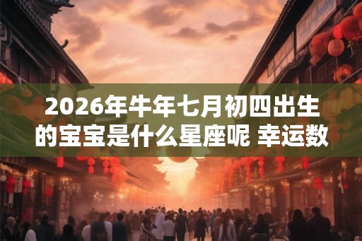 2026年牛年七月初四出生的宝宝是什么星座呢 幸运数字是多少