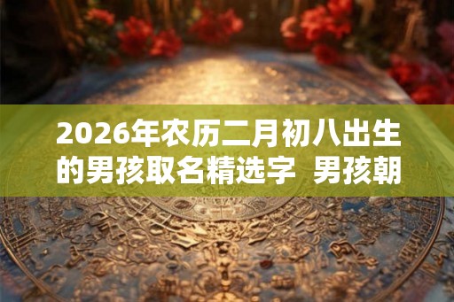 2026年农历二月初八出生的男孩取名精选字  男孩朝气蓬勃的名字