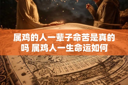 属鸡的人一辈子命苦是真的吗 属鸡人一生命运如何 属鸡的人一辈子命苦是真的吗 属鸡人一生命运如何