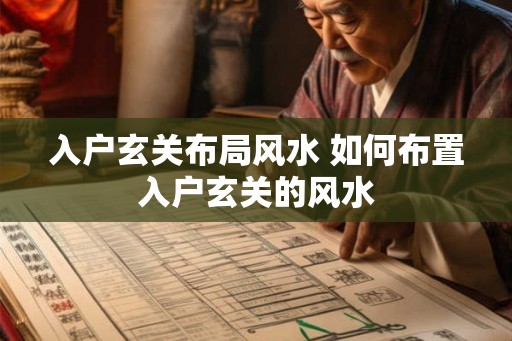 入户玄关布局风水 如何布置入户玄关的风水