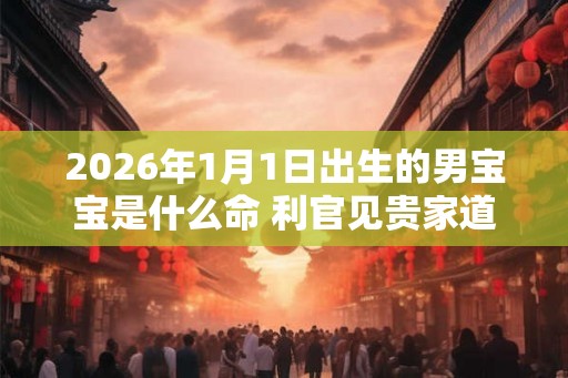 2026年1月1日出生的男宝宝是什么命 利官见贵家道兴宁
