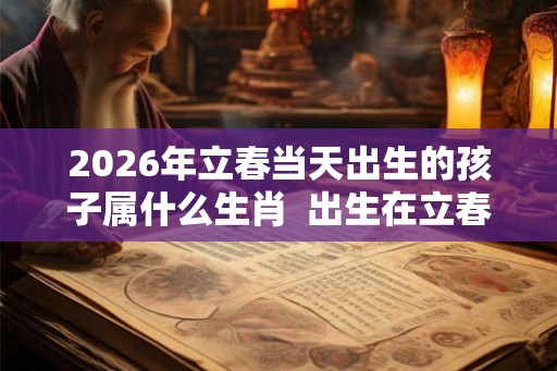 2026年立春当天出生的孩子属什么生肖 出生在立春前后属相怎么算 2026年立春当天出生的孩子属什么生肖 出生在立春前后属相怎么算