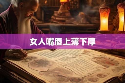女人嘴唇上薄下厚