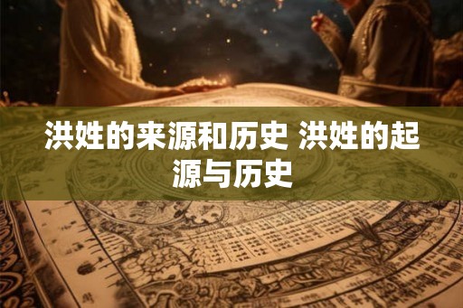 洪姓的来源和历史 洪姓的起源与历史 洪姓的来源和历史 洪姓的起源与历史