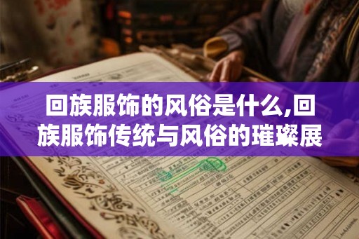 回族服饰的风俗是什么,回族服饰传统与风俗的璀璨展示
