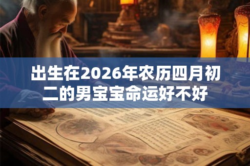 出生在2026年农历四月初二的男宝宝命运好不好