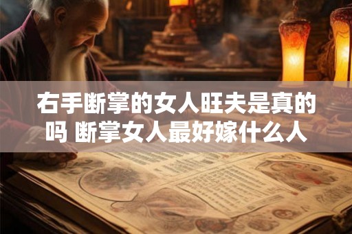右手断掌的女人旺夫是真的吗 断掌女人最好嫁什么人