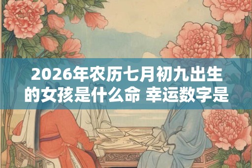 2026年农历七月初九出生的女孩是什么命 幸运数字是什么