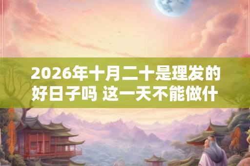 2026年十月二十是理发的好日子吗 这一天不能做什么