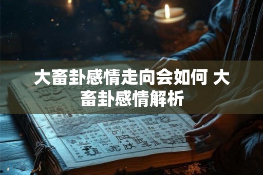 大畜卦感情走向会如何 大畜卦感情解析