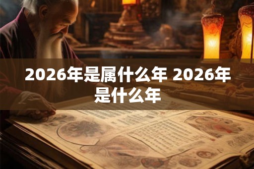 2026年是属什么年 2026年是什么年