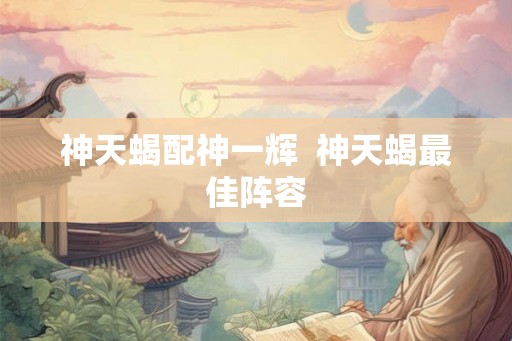神天蝎配神一辉 神天蝎最佳阵容 神天蝎配神一辉 神天蝎最佳阵容