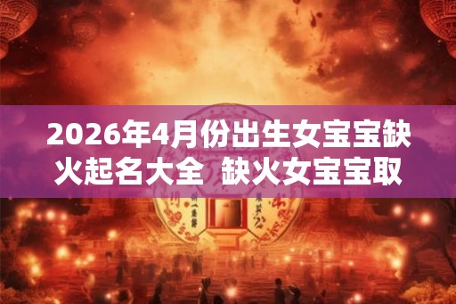 2026年4月份出生女宝宝缺火起名大全  缺火女宝宝取名技巧