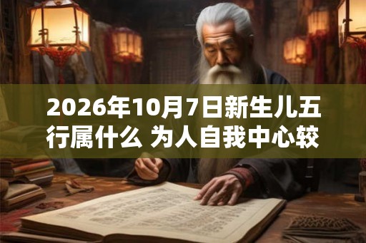 2026年10月7日新生儿五行属什么 为人自我中心较强
