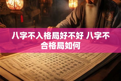 八字不入格局好不好 八字不合格局如何