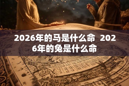 2026年的马是什么命  2026年的兔是什么命