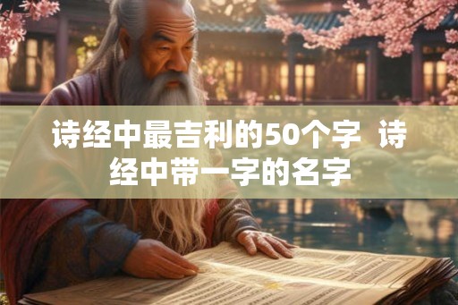 诗经中最吉利的50个字  诗经中带一字的名字