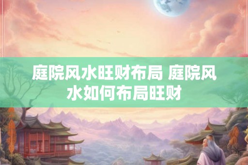 庭院风水旺财布局 庭院风水如何布局旺财