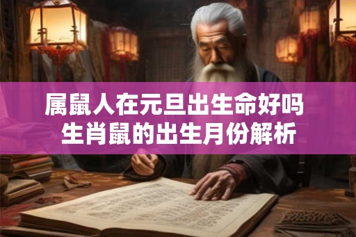 属鼠人在元旦出生命好吗 生肖鼠的出生月份解析