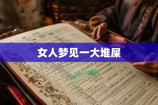 女人梦见一大堆屎