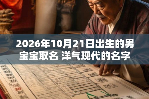 2026年10月21日出生的男宝宝取名 洋气现代的名字