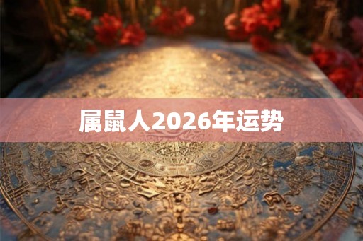 属鼠人2026年运势