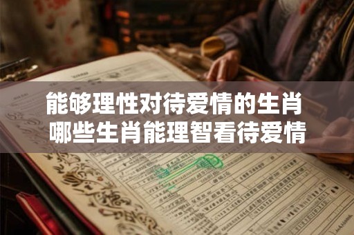 能够理性对待爱情的生肖 哪些生肖能理智看待爱情