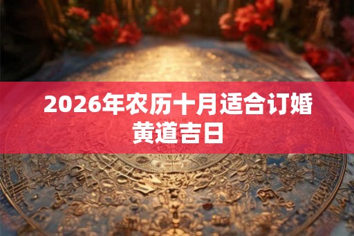 2026年农历十月适合订婚黄道吉日 2026年农历十月适合订婚黄道吉日