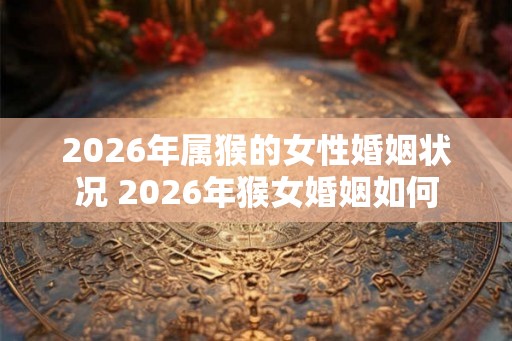 2026年属猴的女性婚姻状况 2026年猴女婚姻如何 2026年属猴的女性婚姻状况 2026年猴女婚姻如何