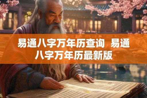 易通八字万年历查询  易通八字万年历最新版