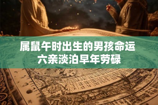 属鼠午时出生的男孩命运 六亲淡泊早年劳碌