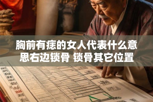 胸前有痣的女人代表什么意思右边锁骨 锁骨其它位置痣