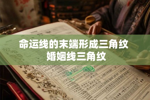 命运线的末端形成三角纹  婚姻线三角纹
