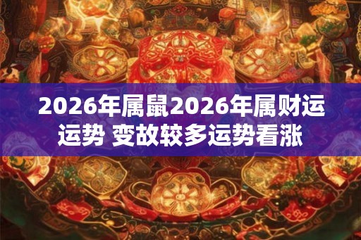 2026年属鼠2026年属财运运势 变故较多运势看涨