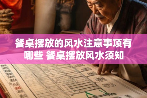 餐桌摆放的风水注意事项有哪些 餐桌摆放风水须知