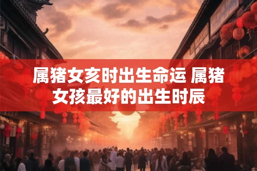 属猪女亥时出生命运 属猪女孩最好的出生时辰