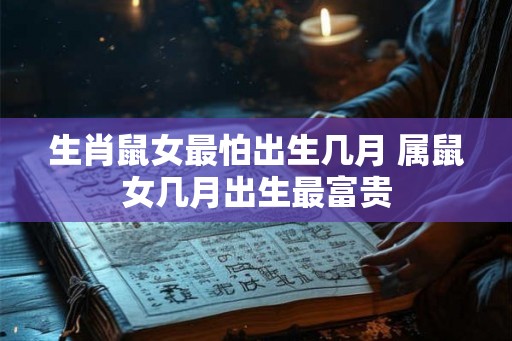 生肖鼠女最怕出生几月 属鼠女几月出生最富贵
