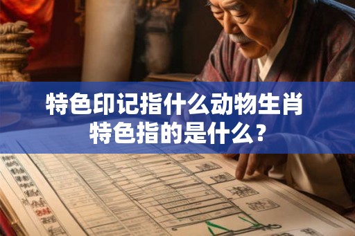特色印记指什么动物生肖 特色指的是什么？