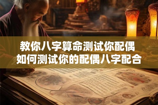 教你八字算命测试你配偶 如何测试你的配偶八字配合度